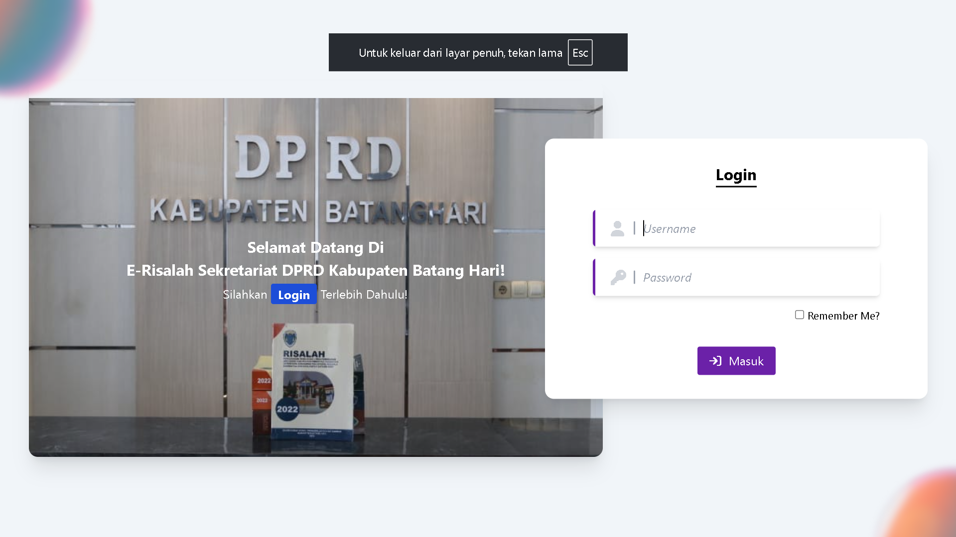 E-Risalah Web App